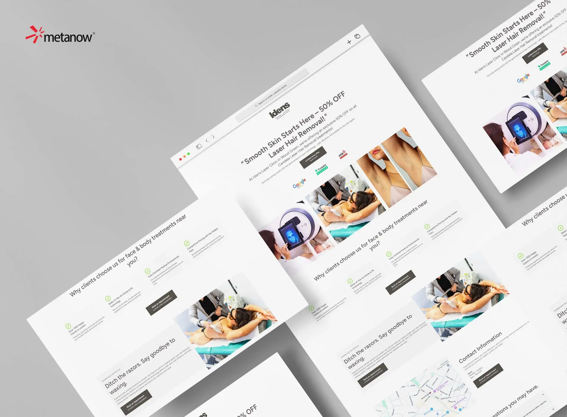 Idens Laser Clinic – case study by Metanow