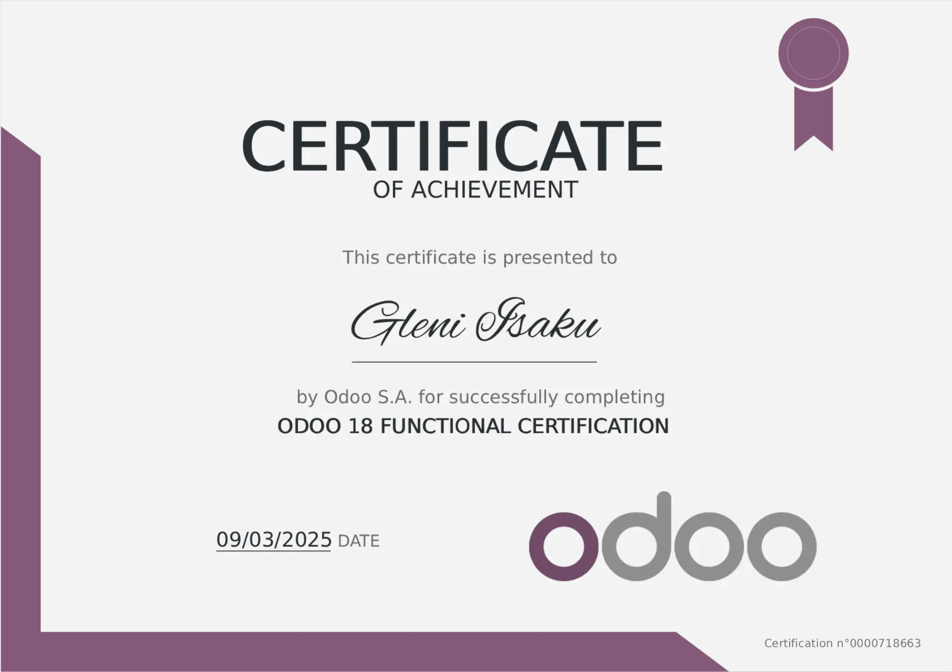 Metanow is now officially Odoo 18 Certified