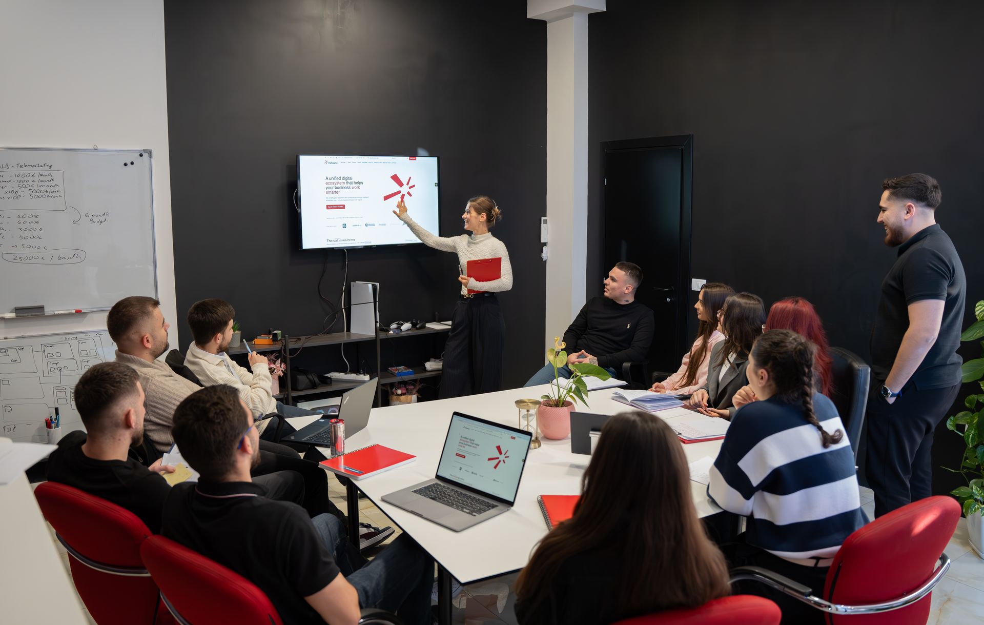 Metanow team interacting