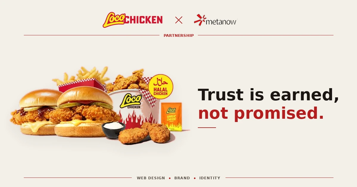 Building the Digital Identity for Loco Chicken – Metanow portfolio