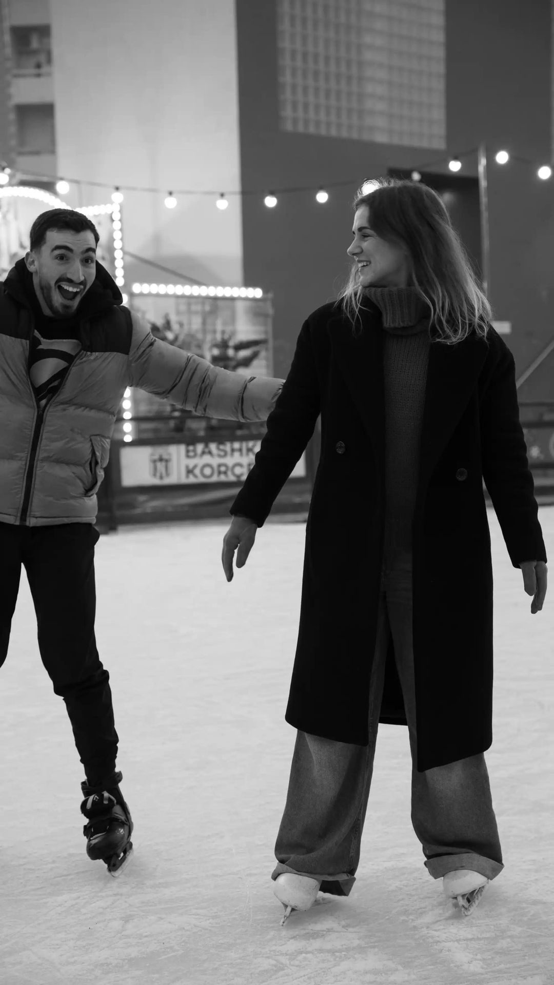 Metanow teammates ice skating