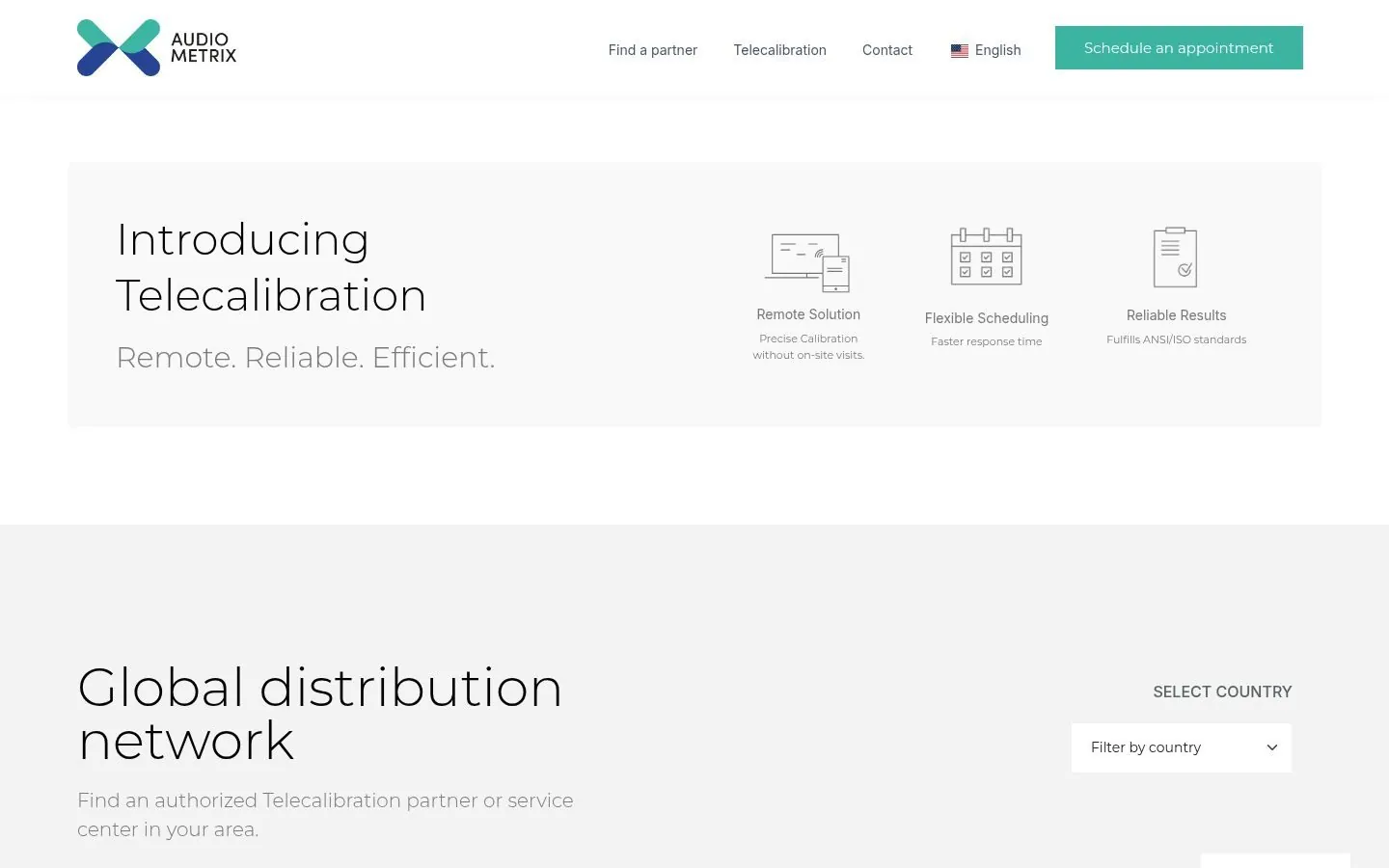 Telecalibration – Landing Page by Metanow