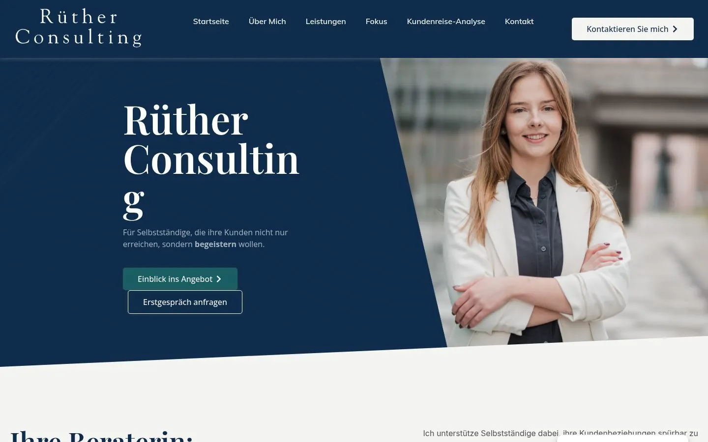 Rüther Consulting – Web Design by Metanow