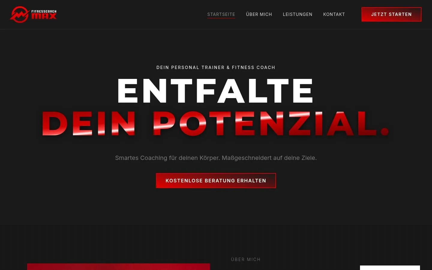 Fitnesscoach Max – case study by Metanow