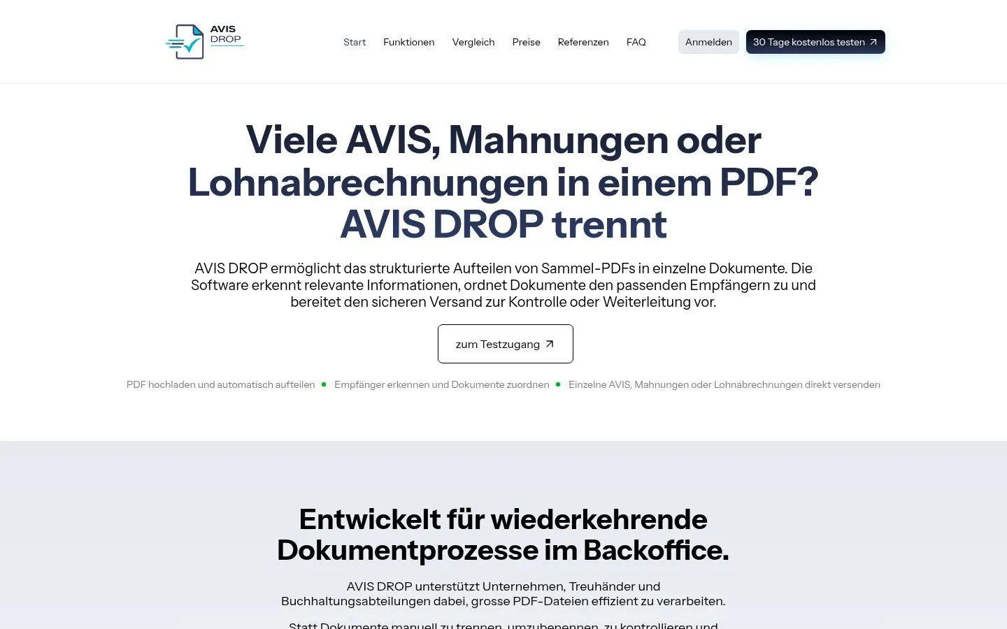AVIS DROP – Landing Page by Metanow