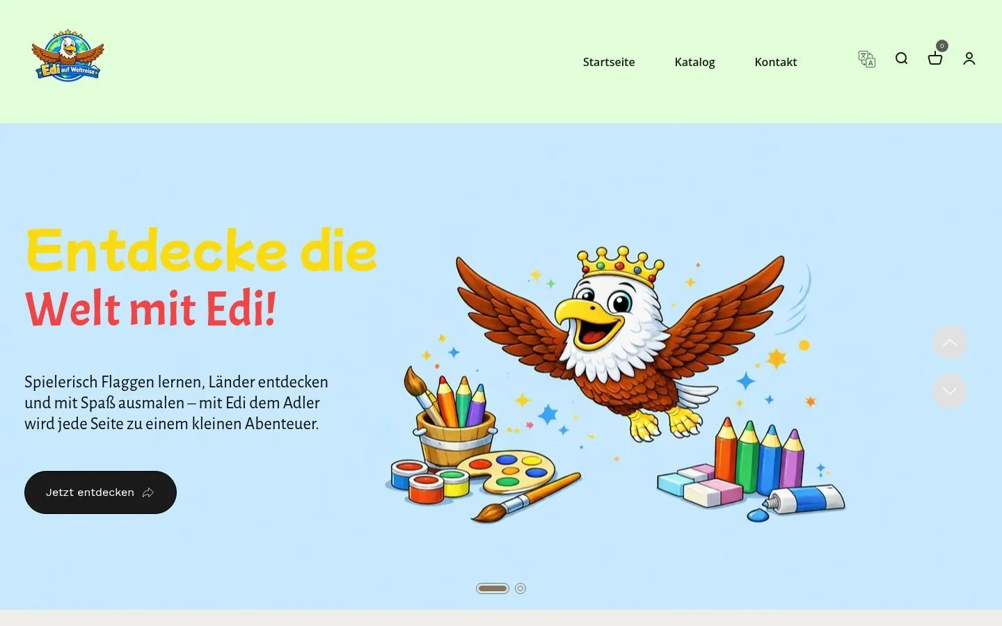 Edi auf Weltreisen – Shopify Store by Metanow