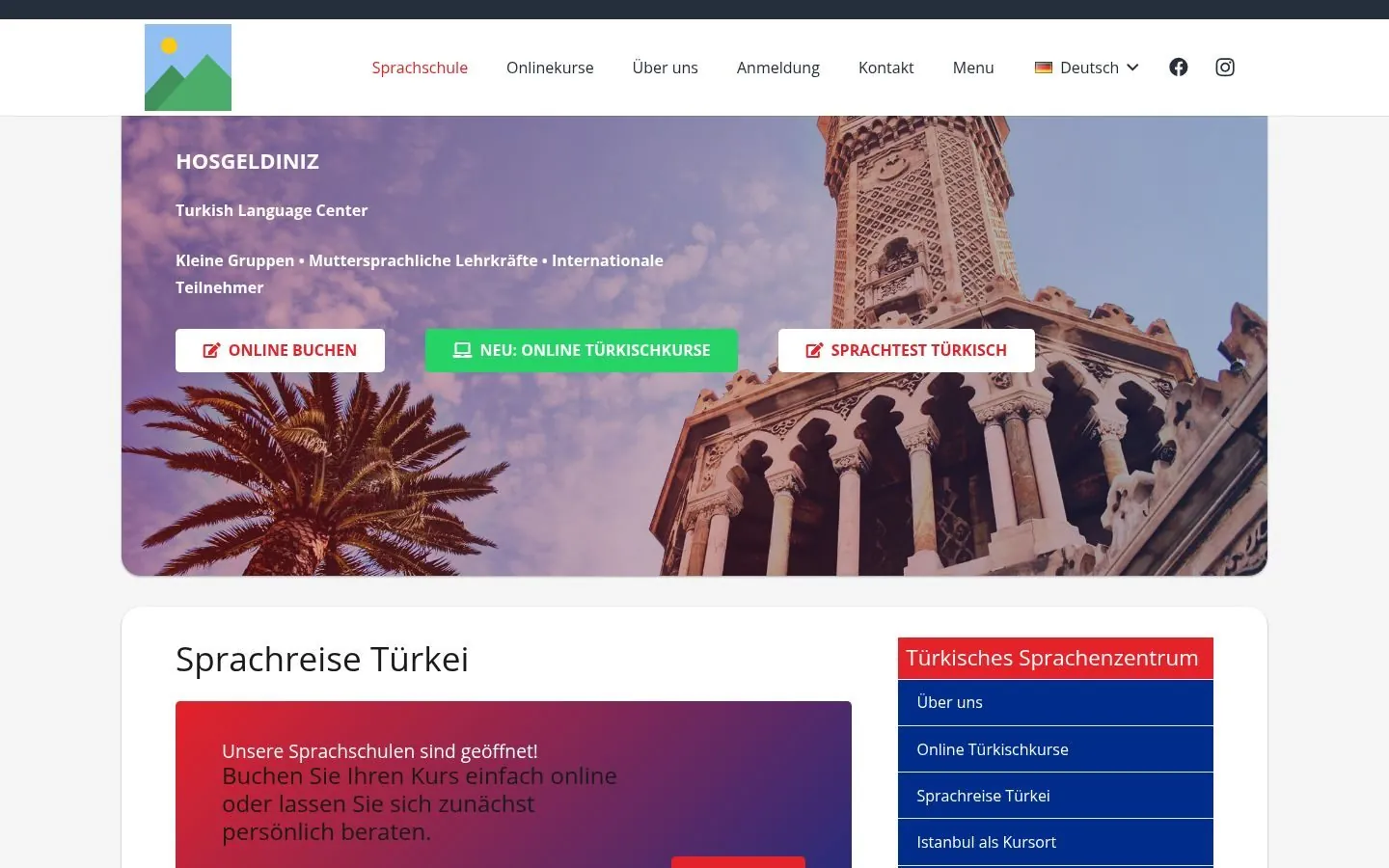 The Turkish Language Center – Redesign by Metanow