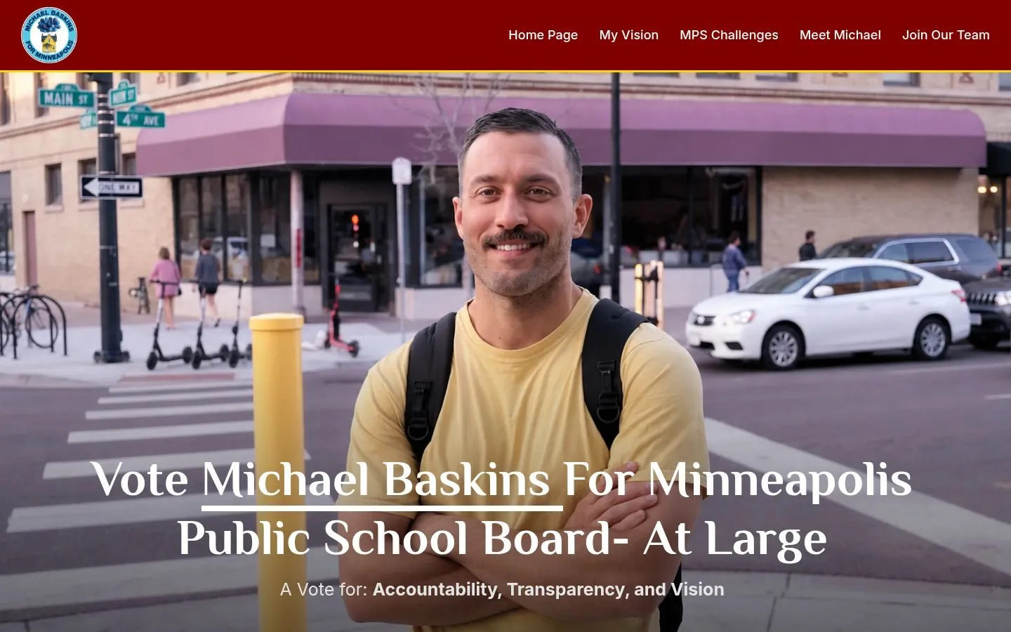 Michael Baskins – Web Design by Metanow