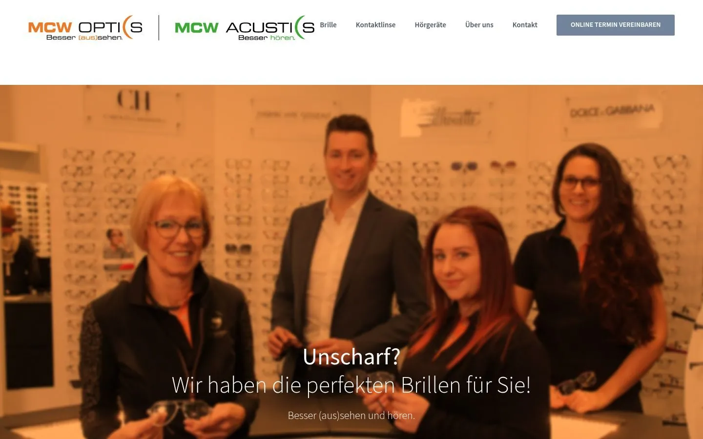 MCW Optics & Acoustics – Redesign by Metanow