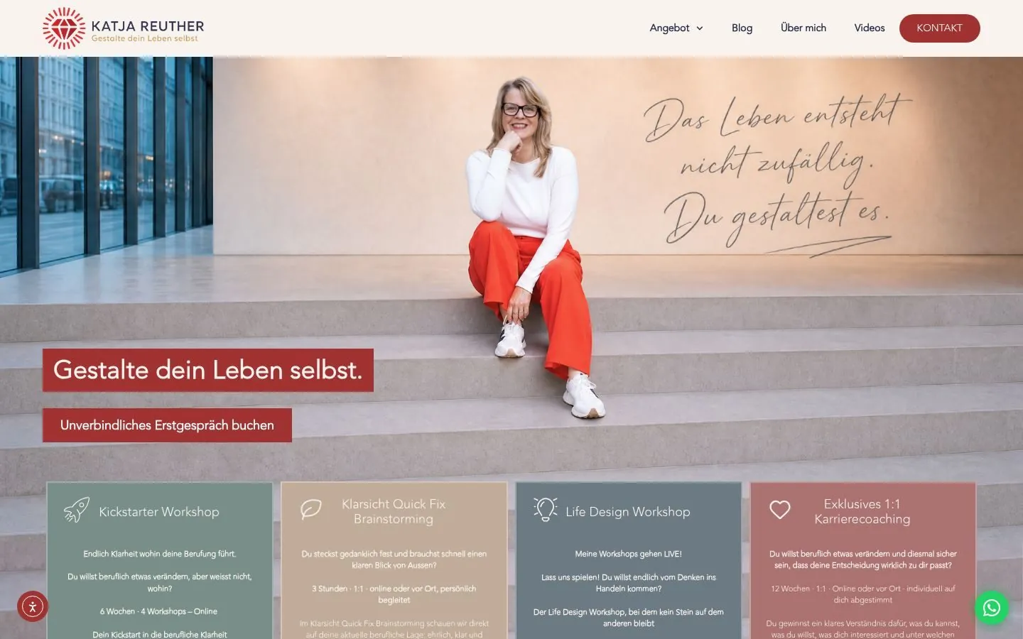 Katja Reuther – Website, CRM & SEO for a Swiss career coach