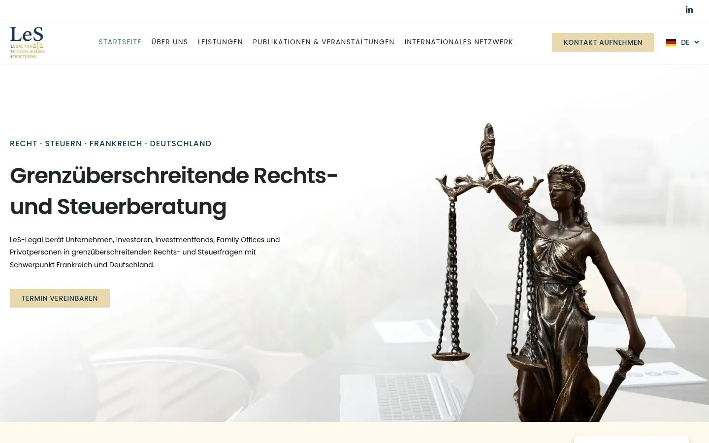 LeS-Legal – Bilingual website for a cross-border legal & tax firm
