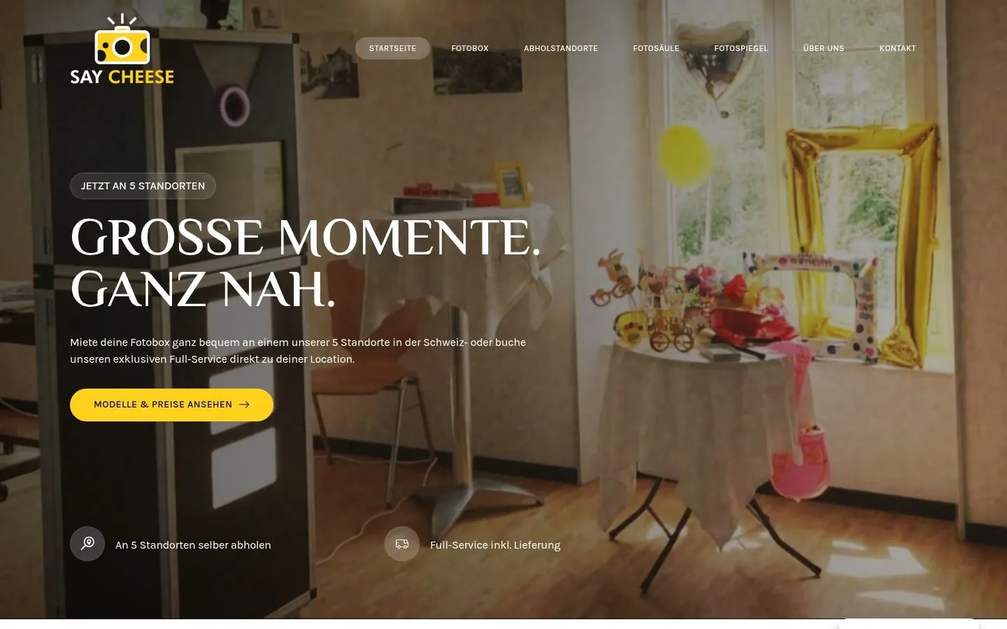 Say Cheese – Website Redesign by Metanow