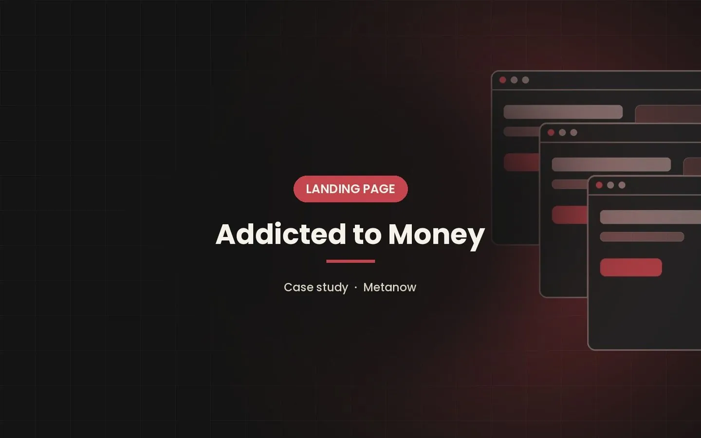 Addicted to Money – Landing Page by Metanow