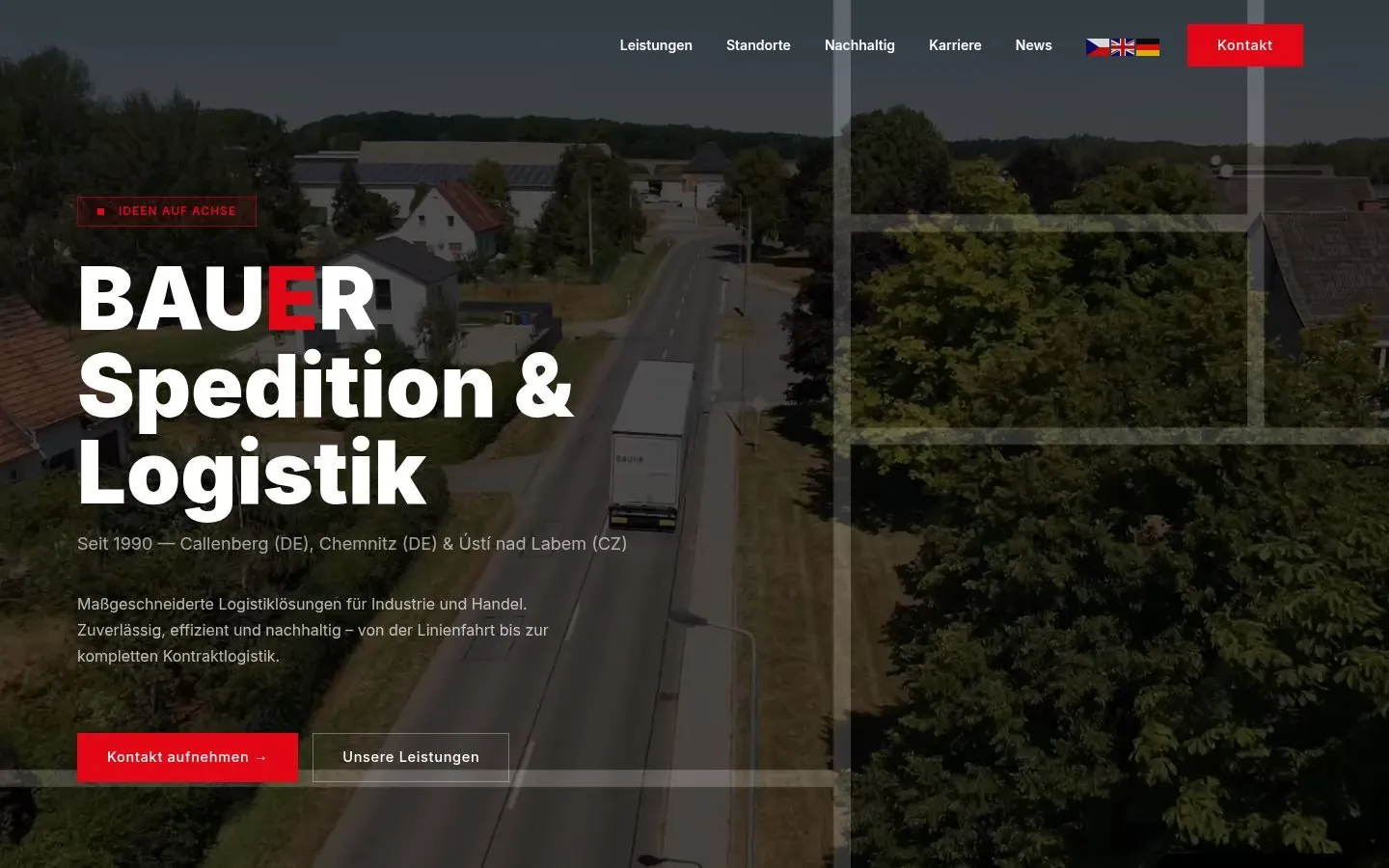 Bauer Spedition – Website Redesign by Metanow