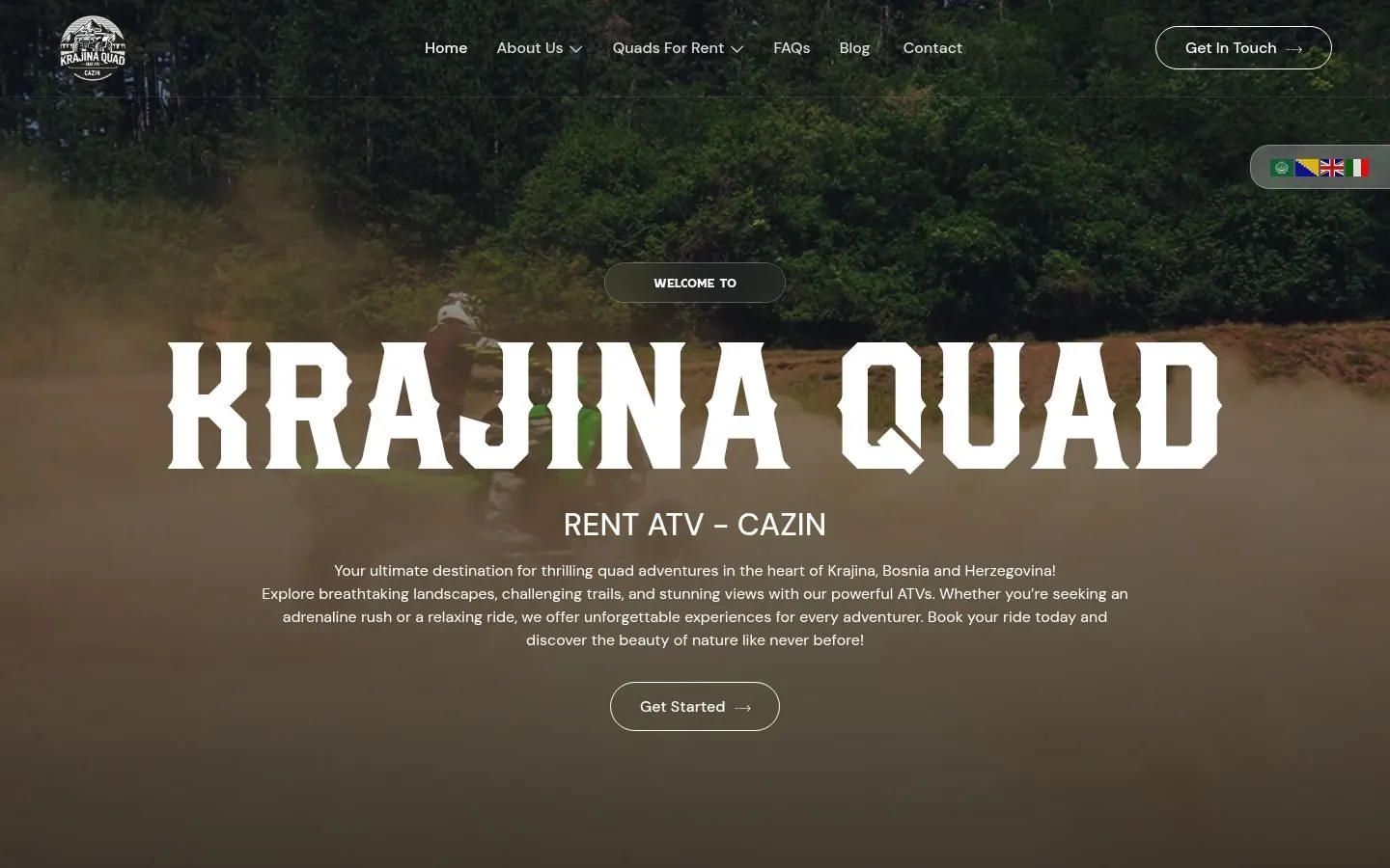 Krajina Quad – Web Design by Metanow