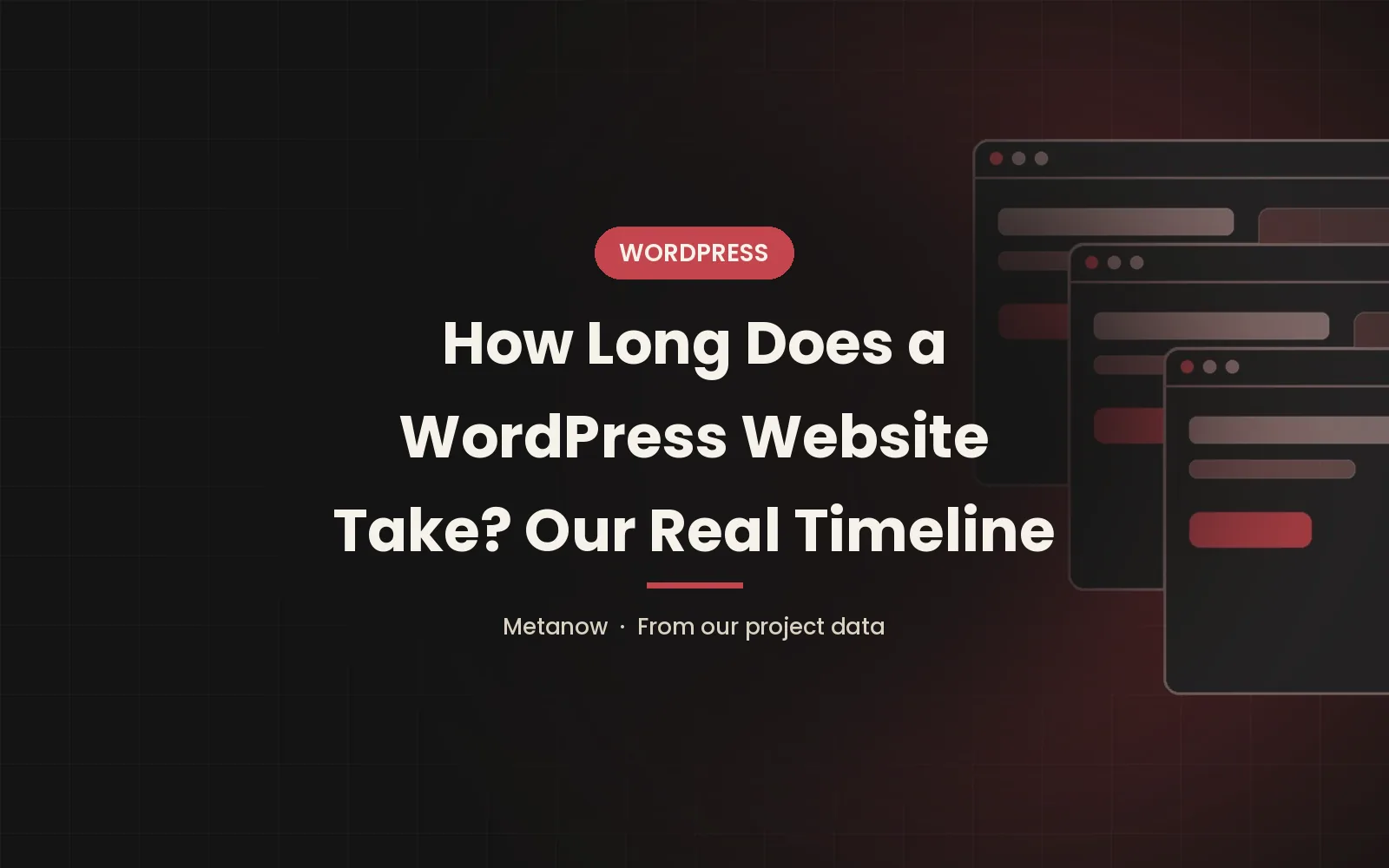 Quanto tempo richiede un sito WordPress? La nostra vera tempistica