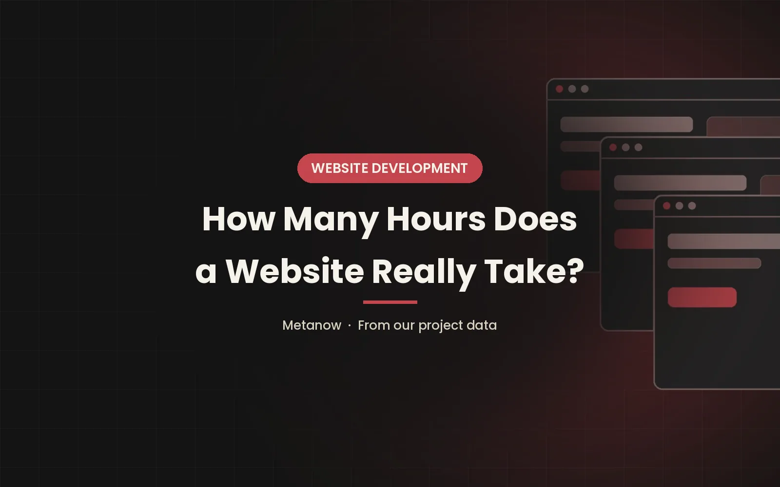 Quante ore richiede davvero un sito web?