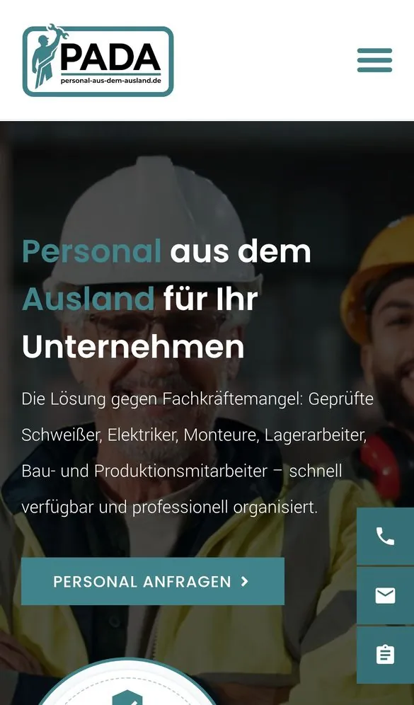 Personal aus dem Ausland Web & SEO project by Metanow – image 2