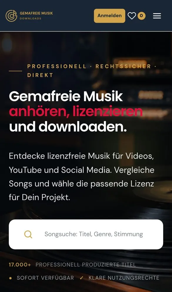 Gemafreie Musikdownloads E-commerce project by Metanow – image 2