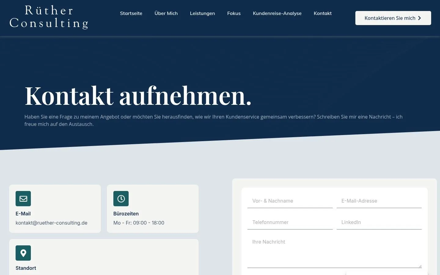 Rüther Consulting Web Design project by Metanow – image 3