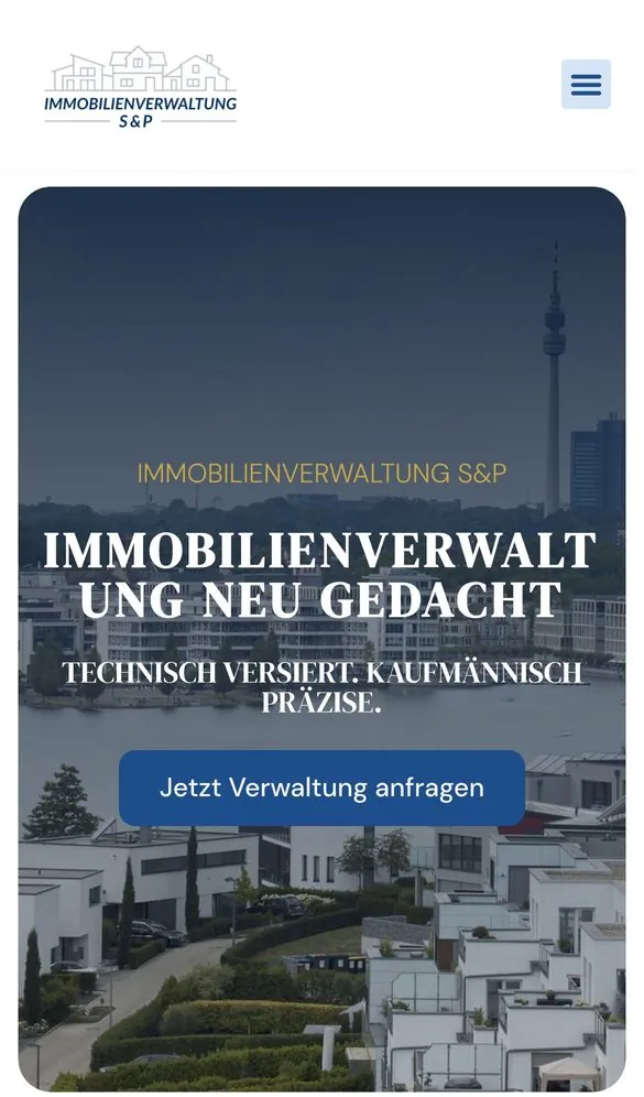 Immobilienverwaltung S&P Landing Page project by Metanow – image 2