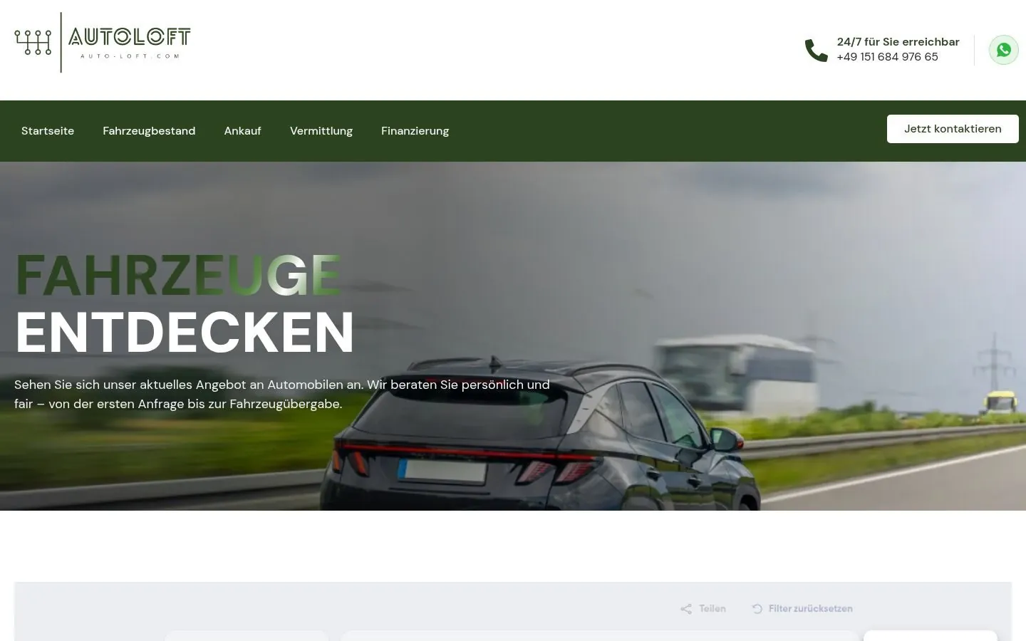 AUTOLOFT Web Design project by Metanow – image 3