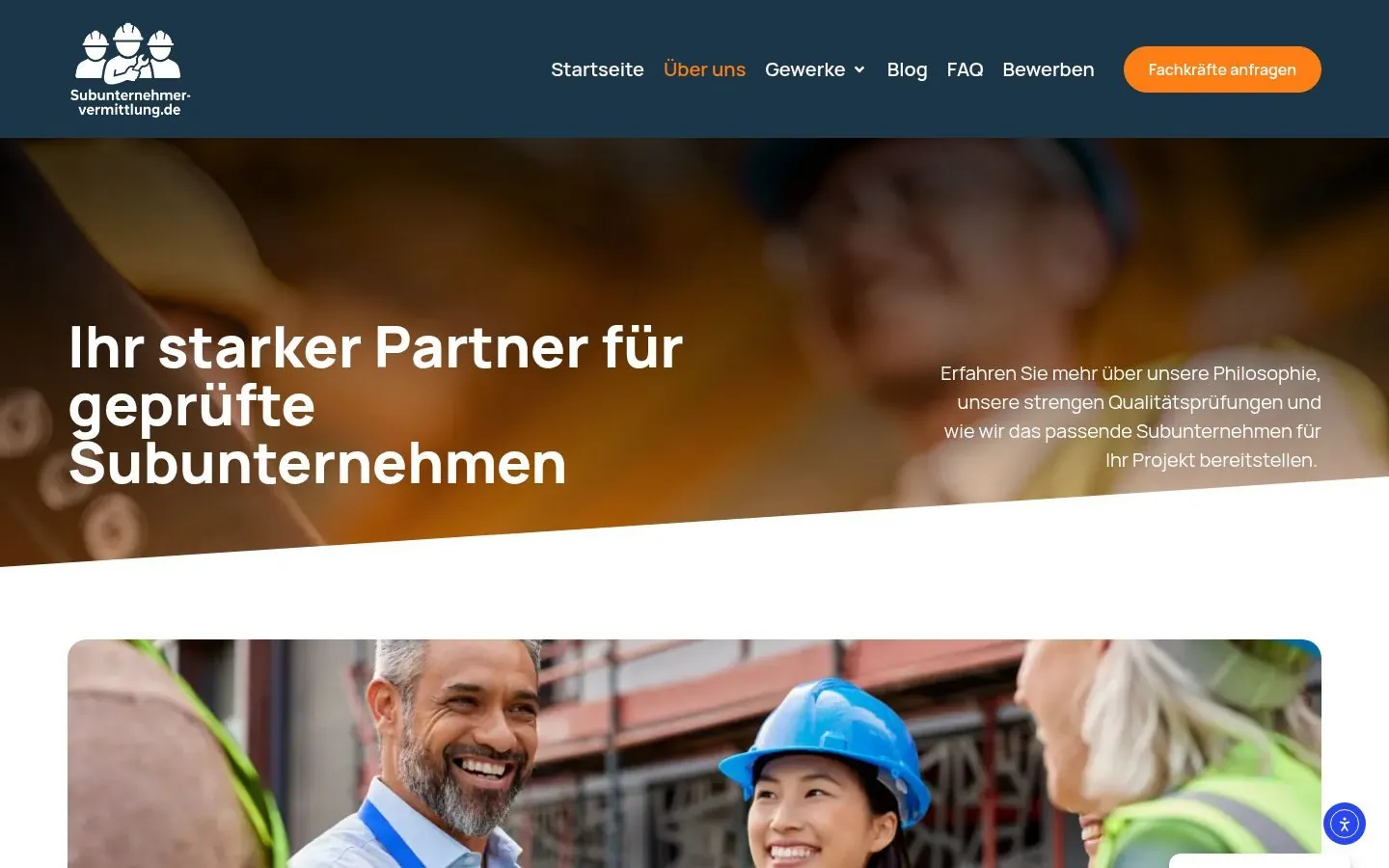 Subunternehmer Vermittlung Platform project by Metanow – image 3