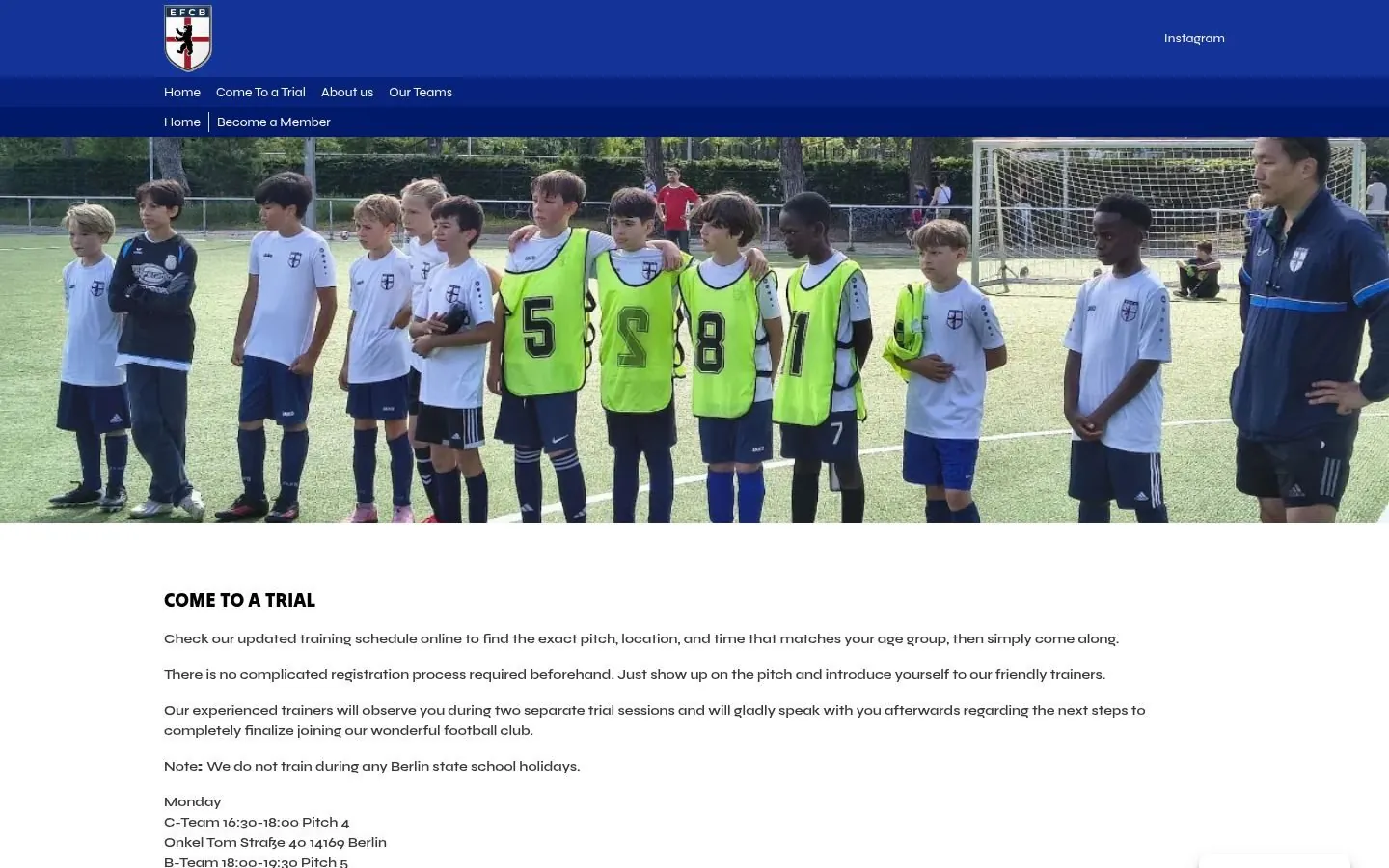 English FC Berlin Web Design project by Metanow – image 3