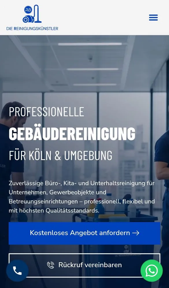 Die Reinigungskünstler Website & SEO project by Metanow – image 2