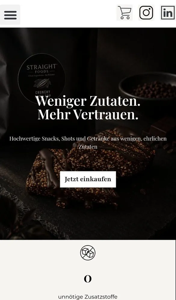 STRAIGHT FOODS E-commerce project by Metanow – image 2