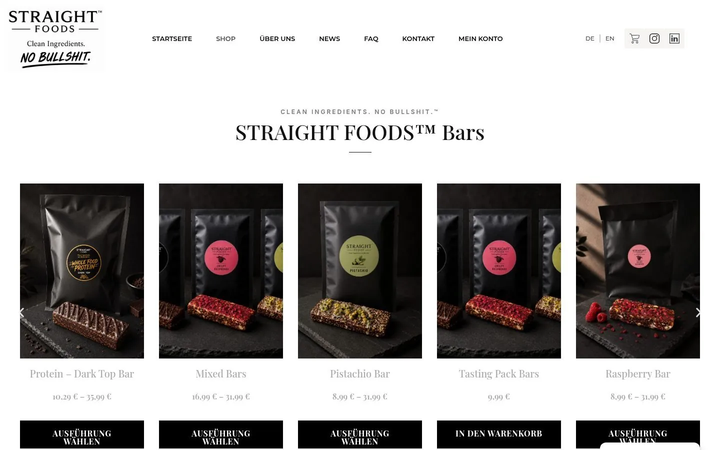 STRAIGHT FOODS E-commerce project by Metanow – image 3