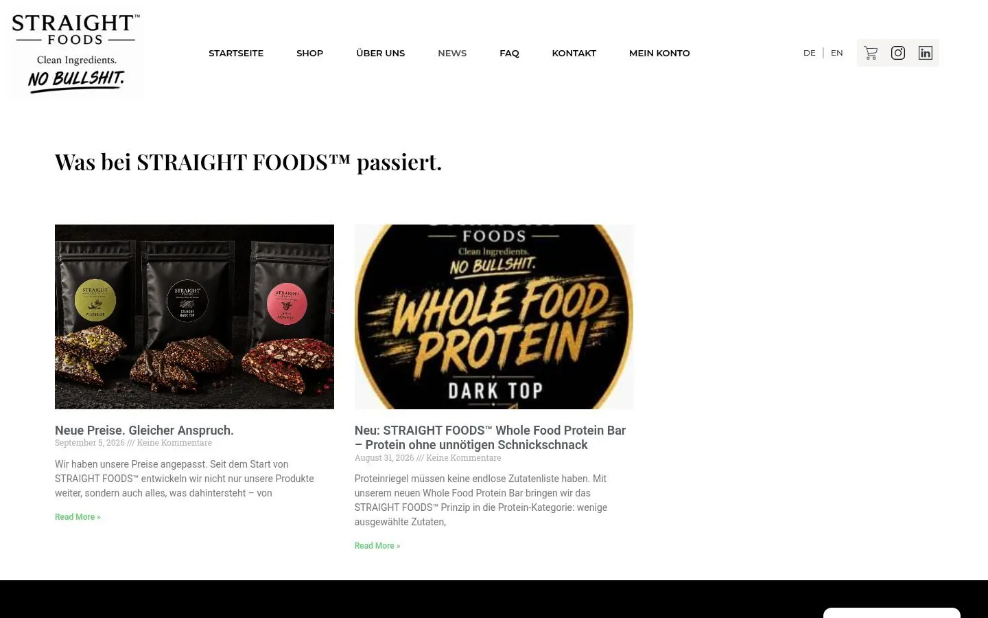 STRAIGHT FOODS E-commerce project by Metanow – image 4