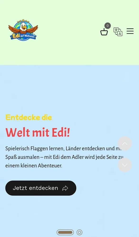 Edi auf Weltreisen Shopify Store project by Metanow – image 2