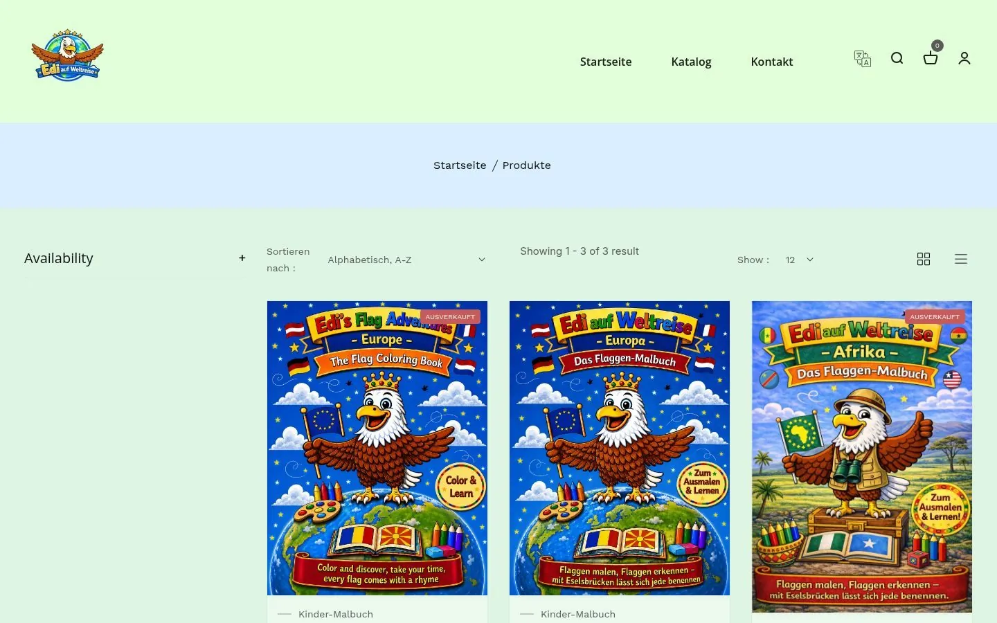 Edi auf Weltreisen Shopify Store project by Metanow – image 3