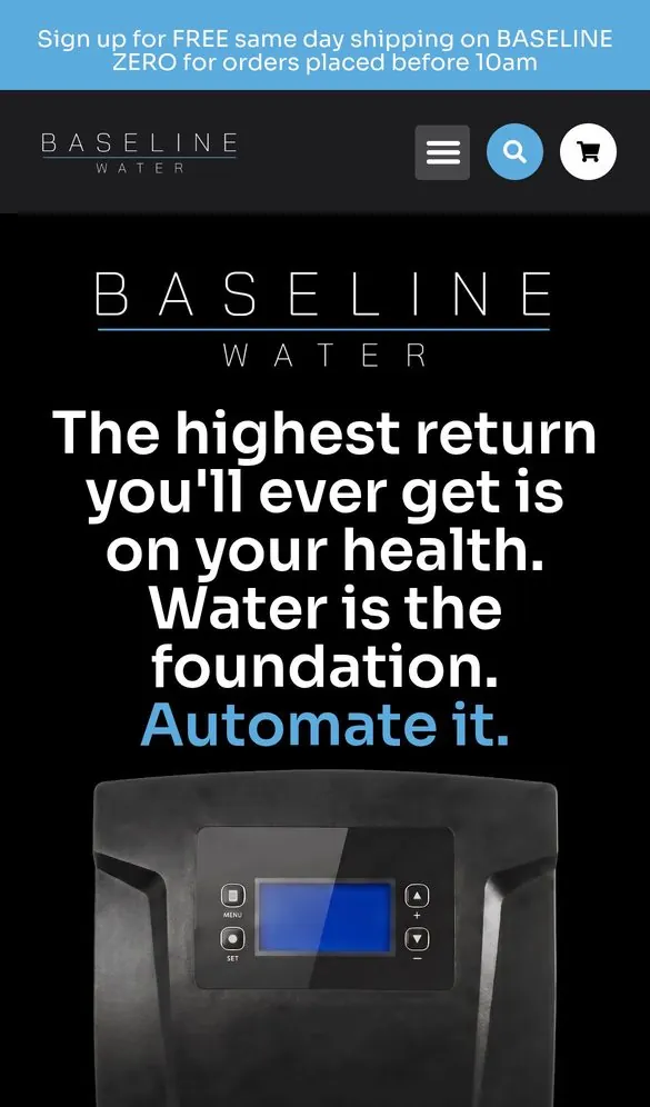 BASELINE Water Web Design project by Metanow – image 2