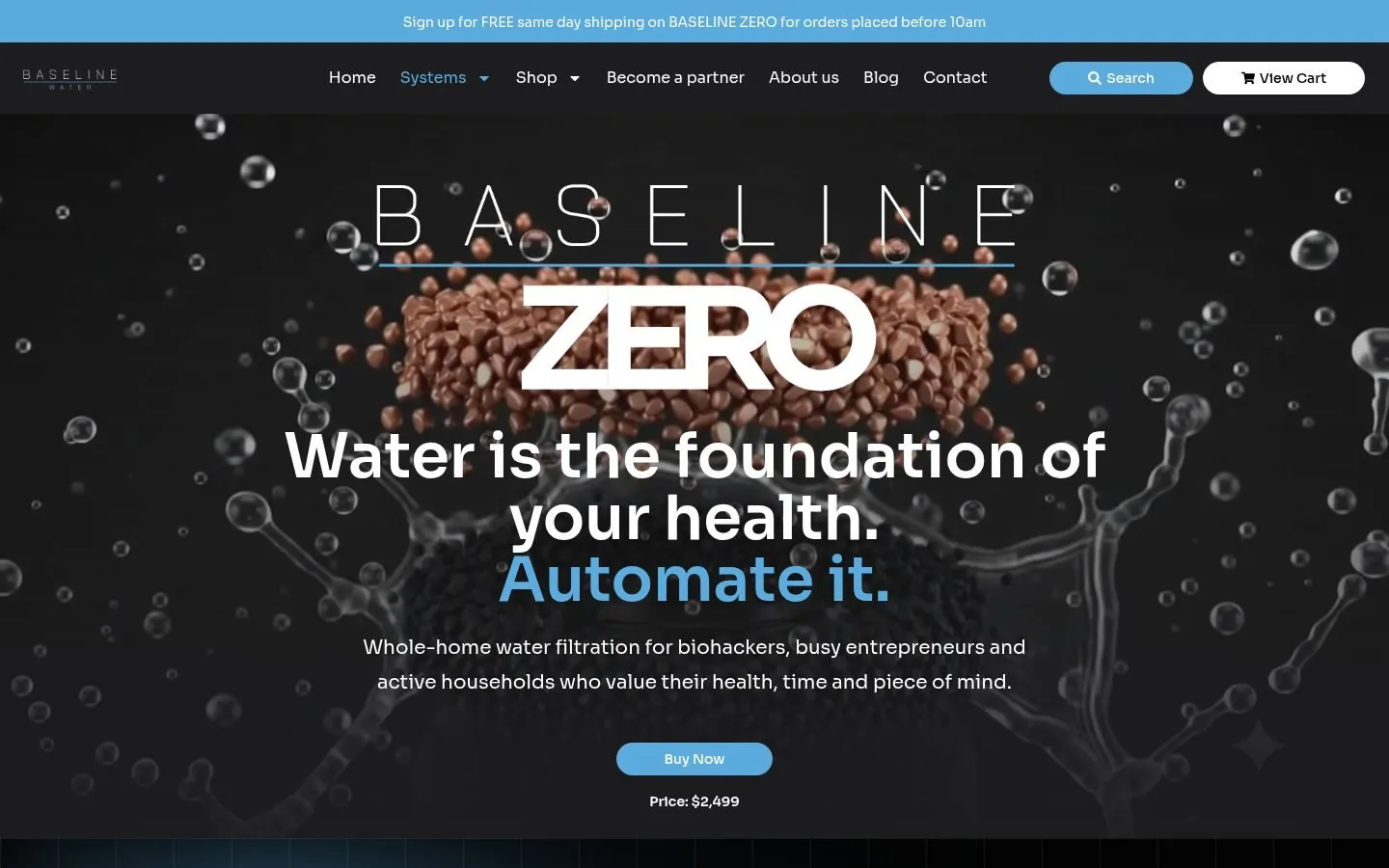 BASELINE Water Web Design project by Metanow – image 3
