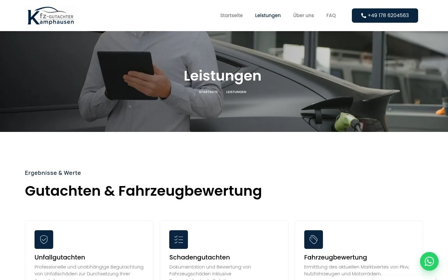 Kfz-Gutachter Kamphausen Web & SEO project by Metanow – image 3