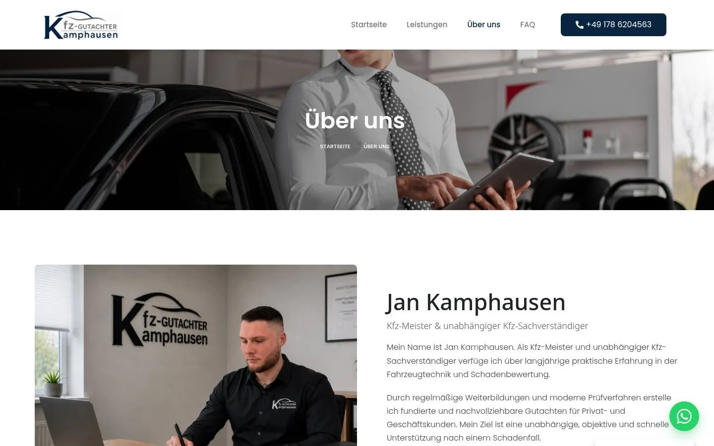 Kfz-Gutachter Kamphausen Web & SEO project by Metanow – image 4