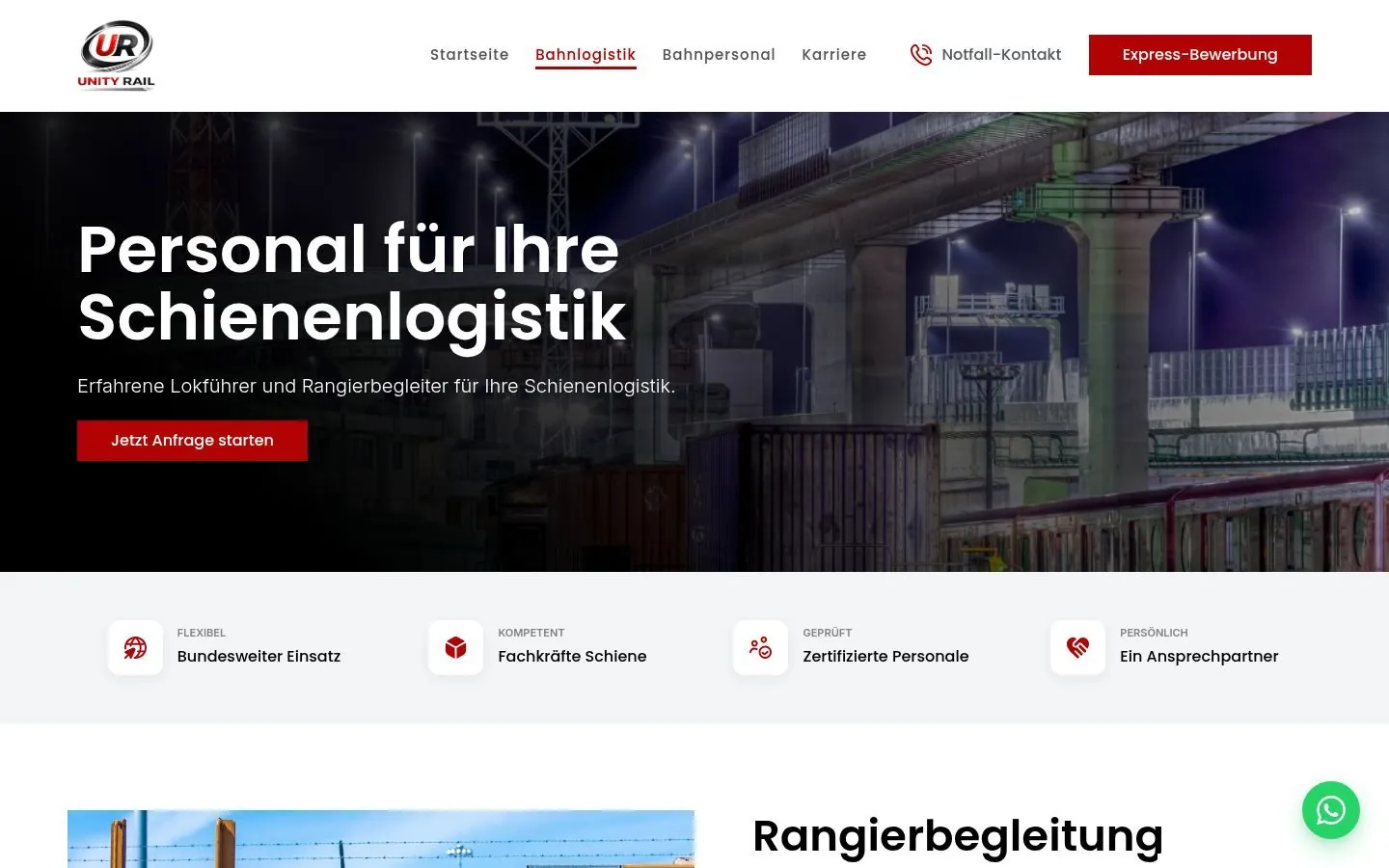 Unity Rail Web Design project by Metanow – image 3