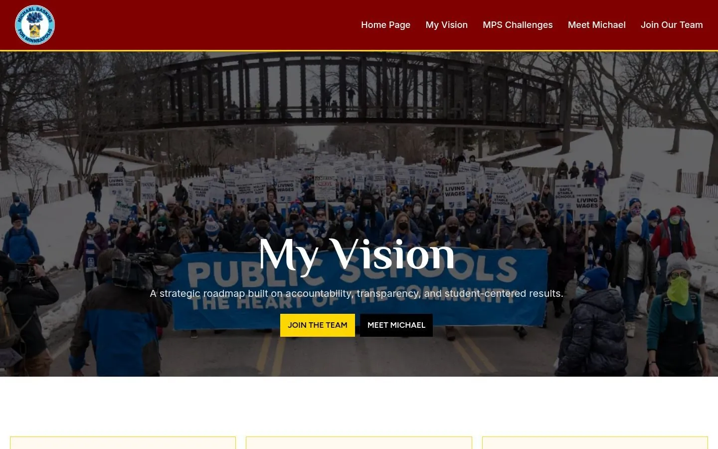 Michael Baskins Web Design project by Metanow – image 3