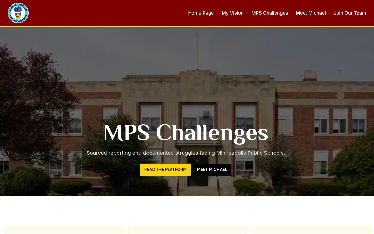 Michael Baskins Web Design project by Metanow – image 4