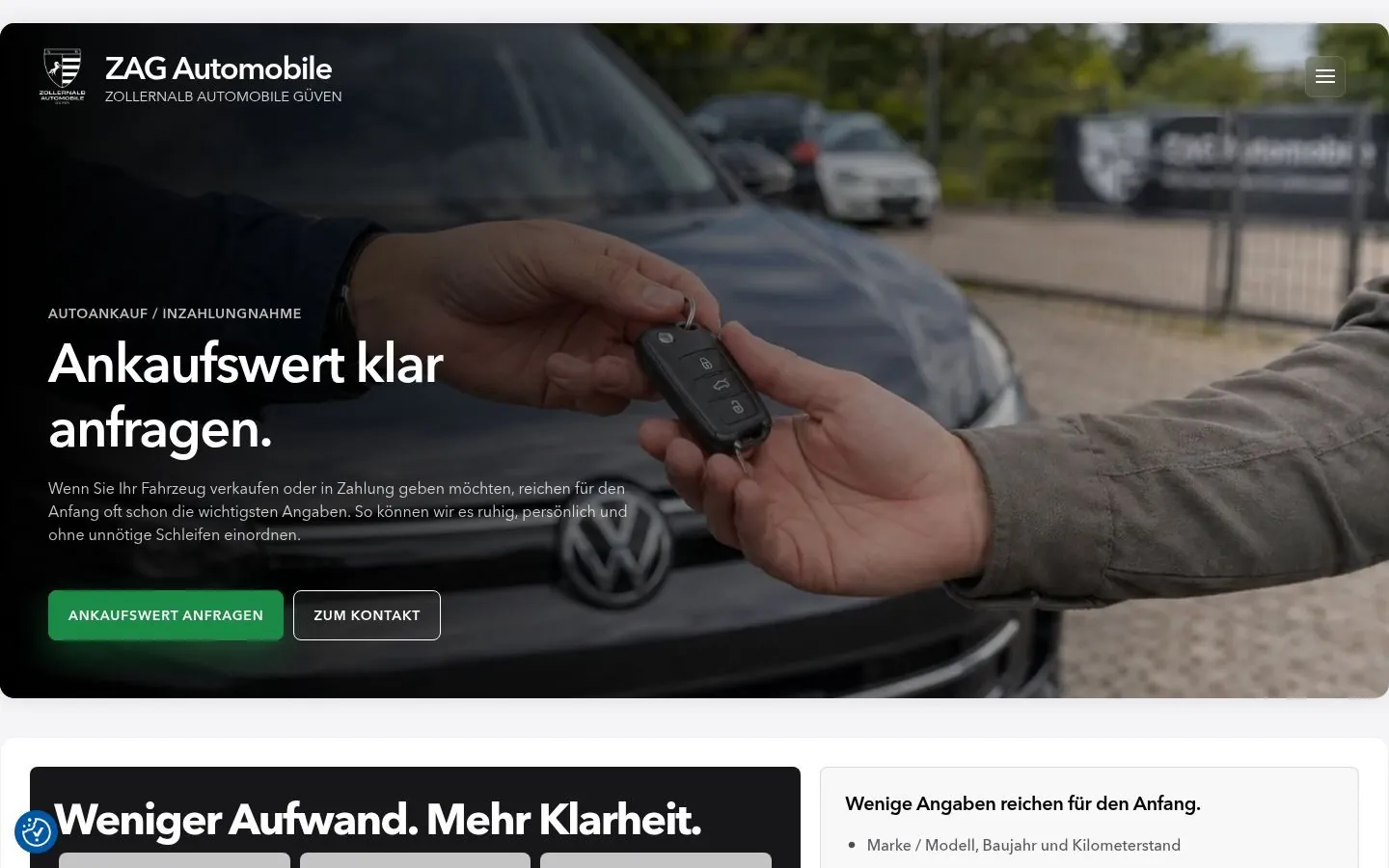 ZAG Automobile Web Design project by Metanow – image 4