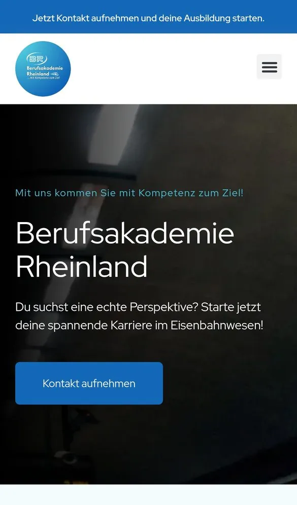 Berufsakademie Rheinland Web Design project by Metanow – image 2