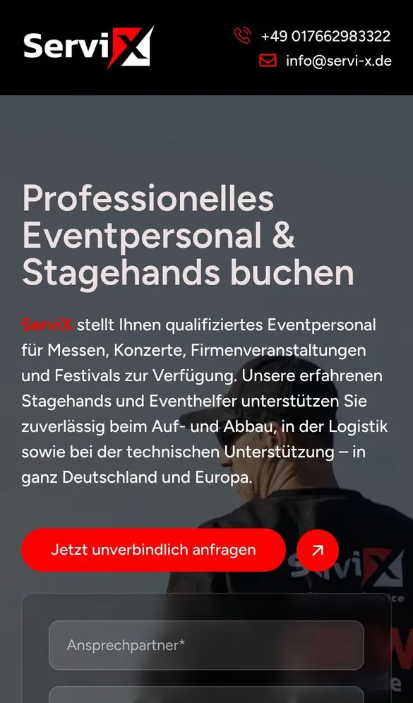 ServiX Landing Page project by Metanow – image 2