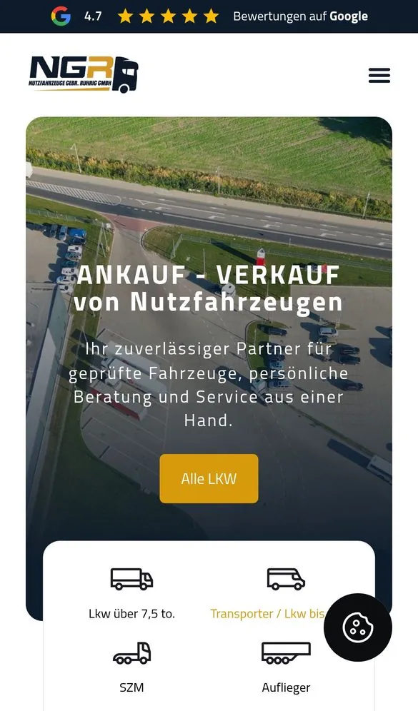 NGR Trucks Web Design project by Metanow – image 2