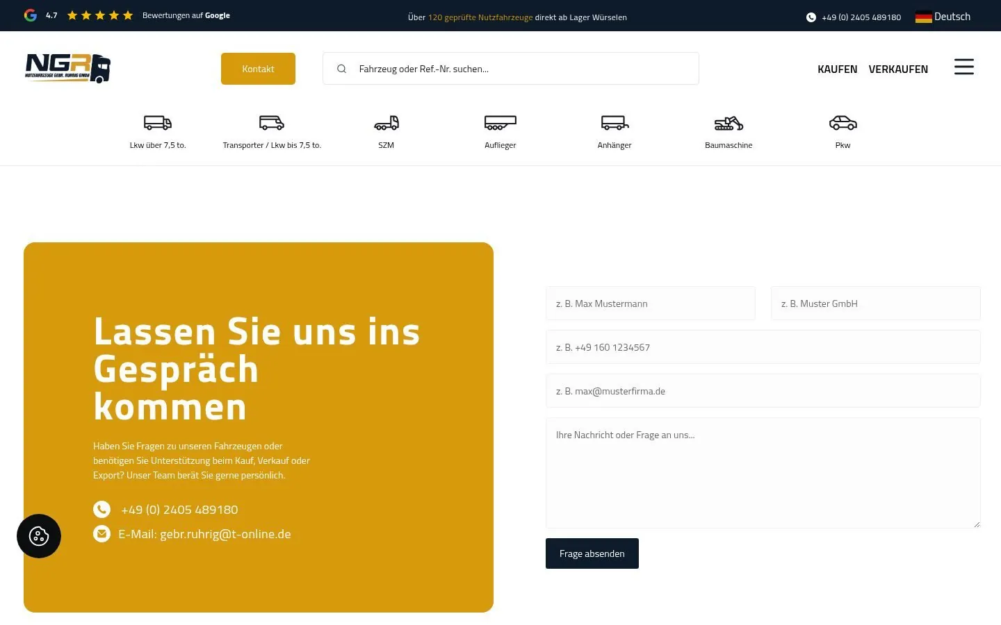 NGR Trucks Web Design project by Metanow – image 3