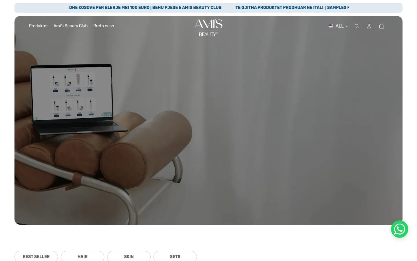Ami's Beauty Shopify Store project by Metanow – image 3