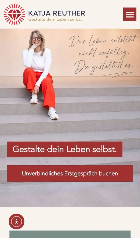 Katja Reuther Website & CRM project by Metanow – image 2