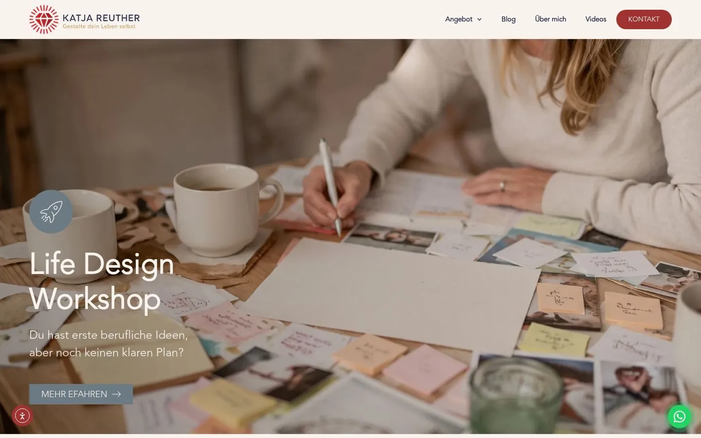 Katja Reuther Website & CRM project by Metanow – image 4