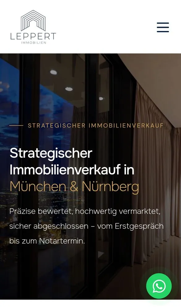 Leppert Immobilien Website & SEO project by Metanow – image 2